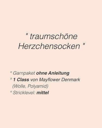 Chaussettes cœur adorables | à tomber sous le charme de 1ère qualité de Mayflower Denmark