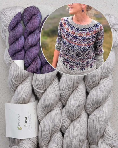 Love in a Mist Sweater | wunderschöne Blüten aus Pinta von Pascuali