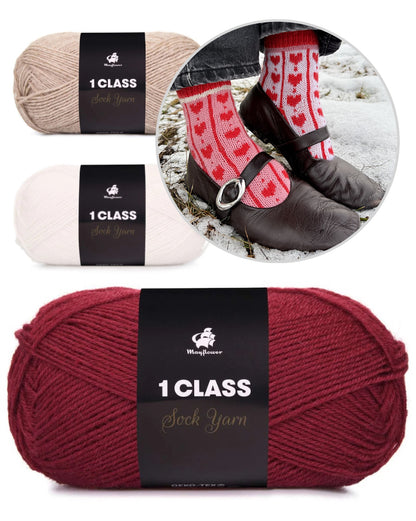 Chaussettes cœur adorables | à tomber sous le charme de 1ère qualité de Mayflower Denmark