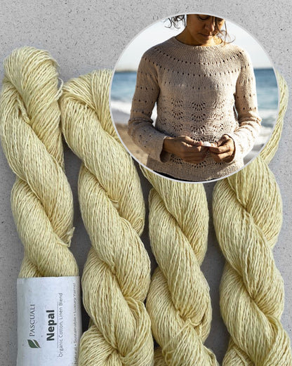 Lovely Sweater | fine shell pattern made from Nepal by Pascuali
