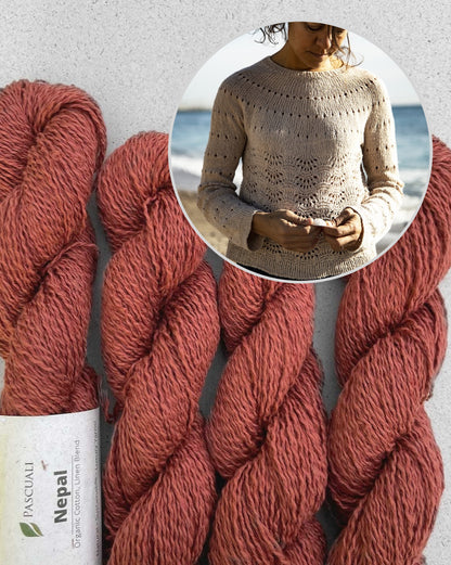 Lovely Sweater | fine shell pattern made from Nepal by Pascuali