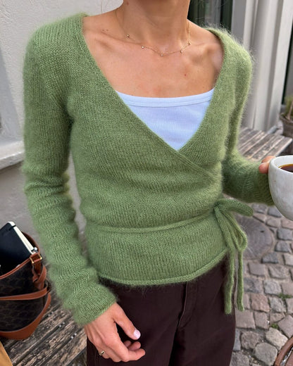 Lucy Wrap | drömsk omlottjacka i Le Petit Silk & Mohair från Biches & Bûches