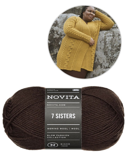 Lumo Cardigan | lässig und lang geschnitten aus 7 Sisters von Novita