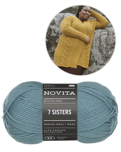 Lumo Cardigan | lässig und lang geschnitten aus 7 Sisters von Novita
