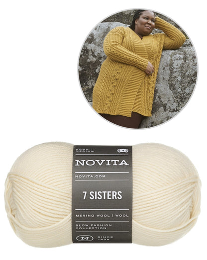 Lumo Cardigan | lässig und lang geschnitten aus 7 Sisters von Novita
