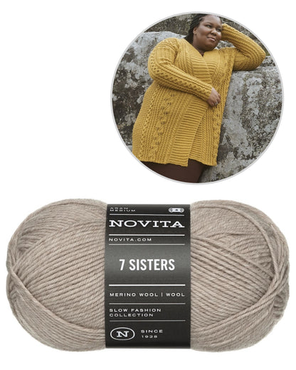 Lumo Cardigan | lässig und lang geschnitten aus 7 Sisters von Novita