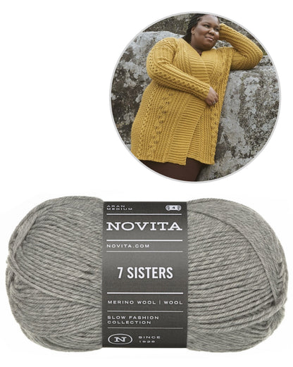 Lumo Cardigan | lässig und lang geschnitten aus 7 Sisters von Novita