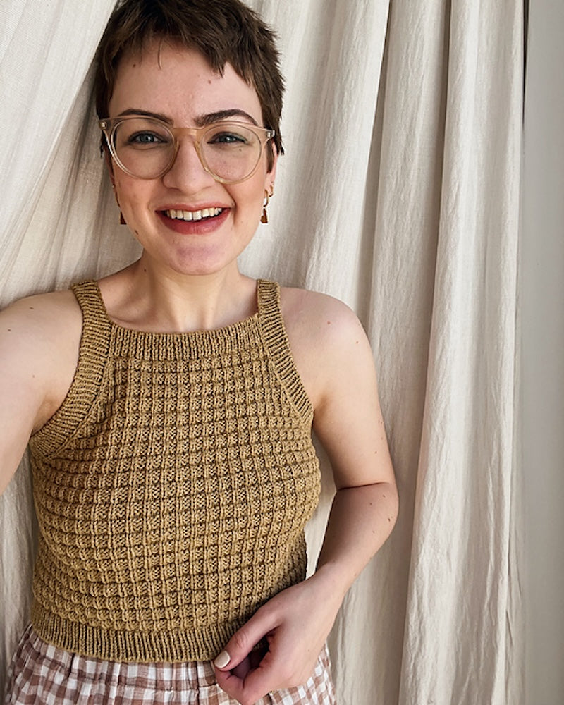 Tikva Top von Lydia Rhabarber mit Bio Balance von BC Garn 2