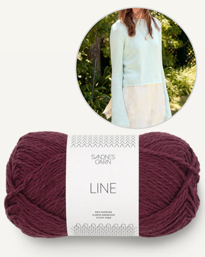 Lyra Sweater Summer | Blouse d'été basique en lin de Sandnes Garn