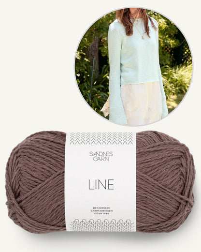 Lyra Sweater Summer | Blouse d'été basique en lin de Sandnes Garn