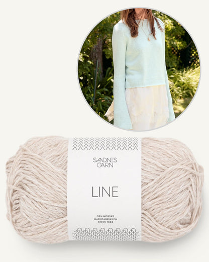 Lyra Sweater Summer | Blouse d'été basique en lin de Sandnes Garn