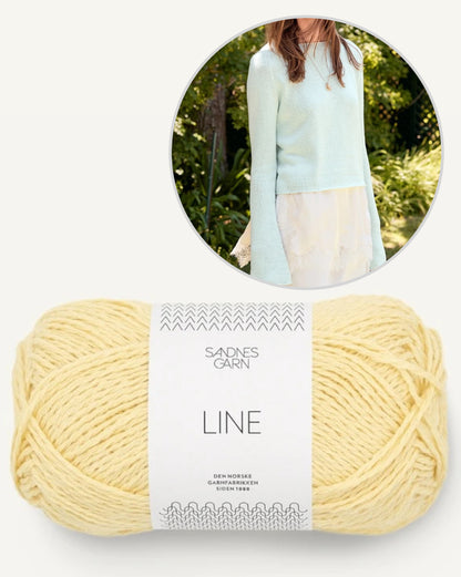 Lyra Sweater Summer | Blouse d'été basique en lin de Sandnes Garn