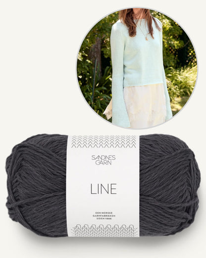 Lyra Sweater Summer | Blouse d'été basique en lin de Sandnes Garn