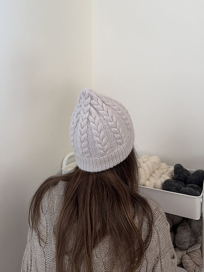 Bonnet Fresno | torsades extra douces en cachemire classique de Cardiff