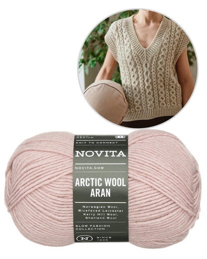 Mantra Pullunder | warmes Zopfmuster aus Arctic Wool von Novita