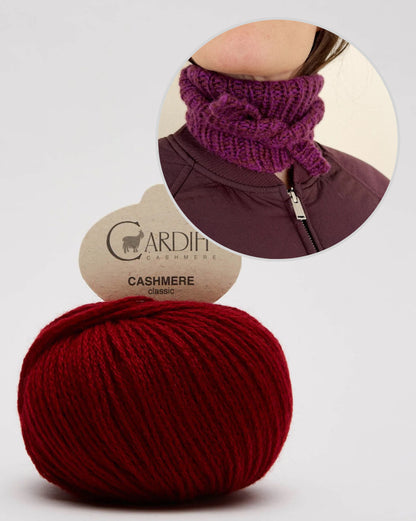 Foulard Margaux | Beau foulard en cachemire de Cardiff en cachemire classique
