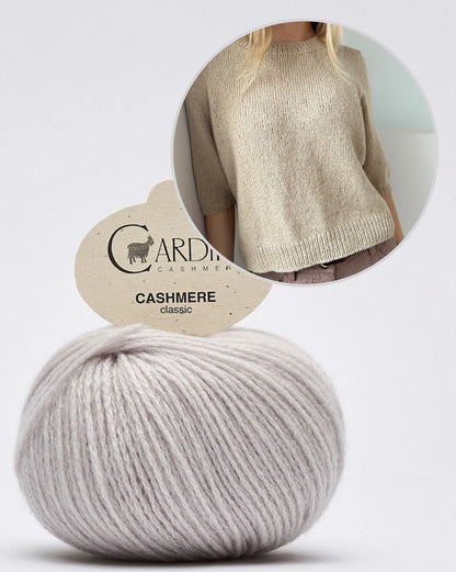 Maria Blouse - short sleeves | enchantingly soft shirt made of Classic Cashmere from Cardiff
