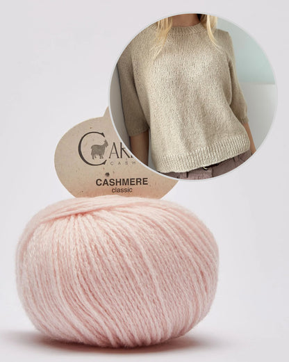 Maria Blouse - short sleeves | enchantingly soft shirt made of Classic Cashmere from Cardiff