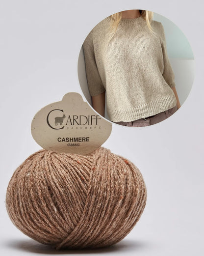 Maria Blouse - short sleeves | enchantingly soft shirt made of Classic Cashmere from Cardiff