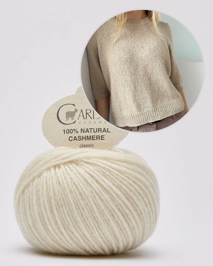 Maria Blouse - short sleeves | enchantingly soft shirt made of Classic Cashmere from Cardiff