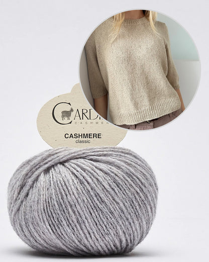 Maria Blouse - short sleeves | enchantingly soft shirt made of Classic Cashmere from Cardiff