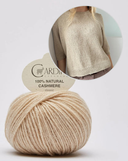 Maria Blouse - short sleeves | enchantingly soft shirt made of Classic Cashmere from Cardiff