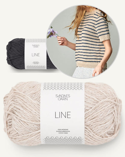 Marian Shirt | Rayures décontractées en Line de Sandnes Garn