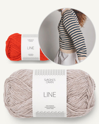 Marina Pullover | sommerliche Streifen aus Line von Sandnes Garn mit Gratisanleitung