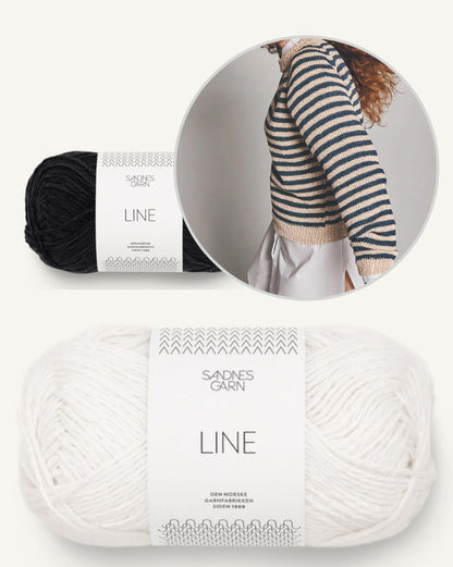 Marina Pullover | sommerliche Streifen aus Line von Sandnes Garn mit Gratisanleitung
