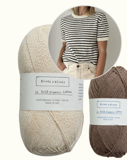 Maritime Tee | summery stripes made from Le Petit Organic Cotton by Biches & Bûches