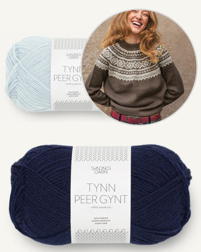 Marius Damegenser | motif classique en Tynn Peer Gynt de Sandnes Garn
