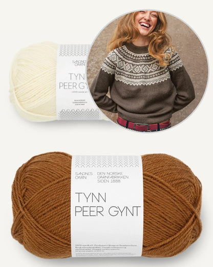 Marius Damegenser | motif classique en Tynn Peer Gynt de Sandnes Garn