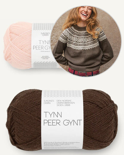 Marius Damegenser | motif classique en Tynn Peer Gynt de Sandnes Garn