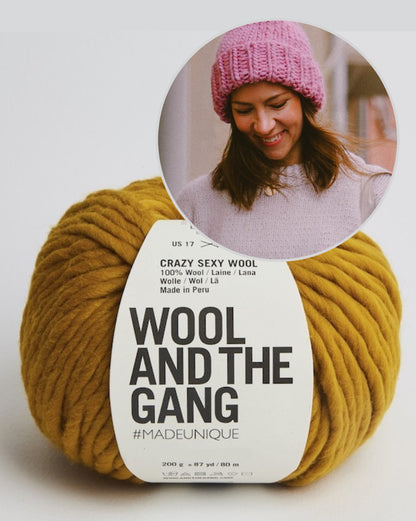 Marshmellow Beanie von Kutovakika mit Crazy Sexy Wool von Wool and the Gang 4