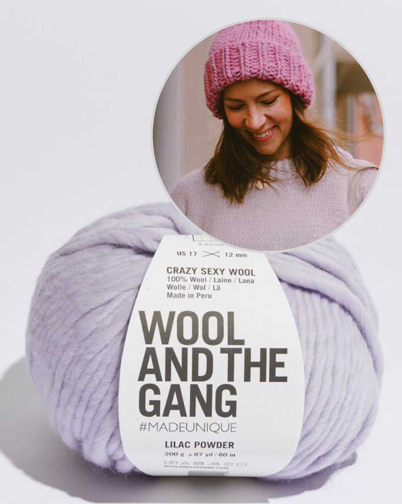 Marshmellow Beanie von Kutovakika mit Crazy Sexy Wool von Wool and the Gang 8
