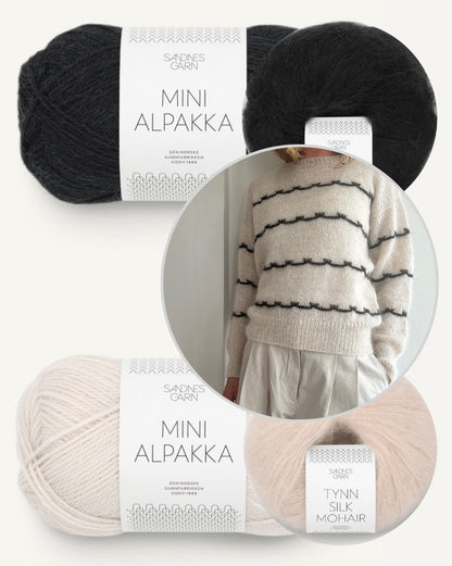 Mascara Sweater mit Mini Alpakka und Tynn Silk Mohair von Sandnes Garn 5