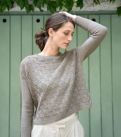Pull Let it Fall | avec un joli motif en Cheeky Merino Joy