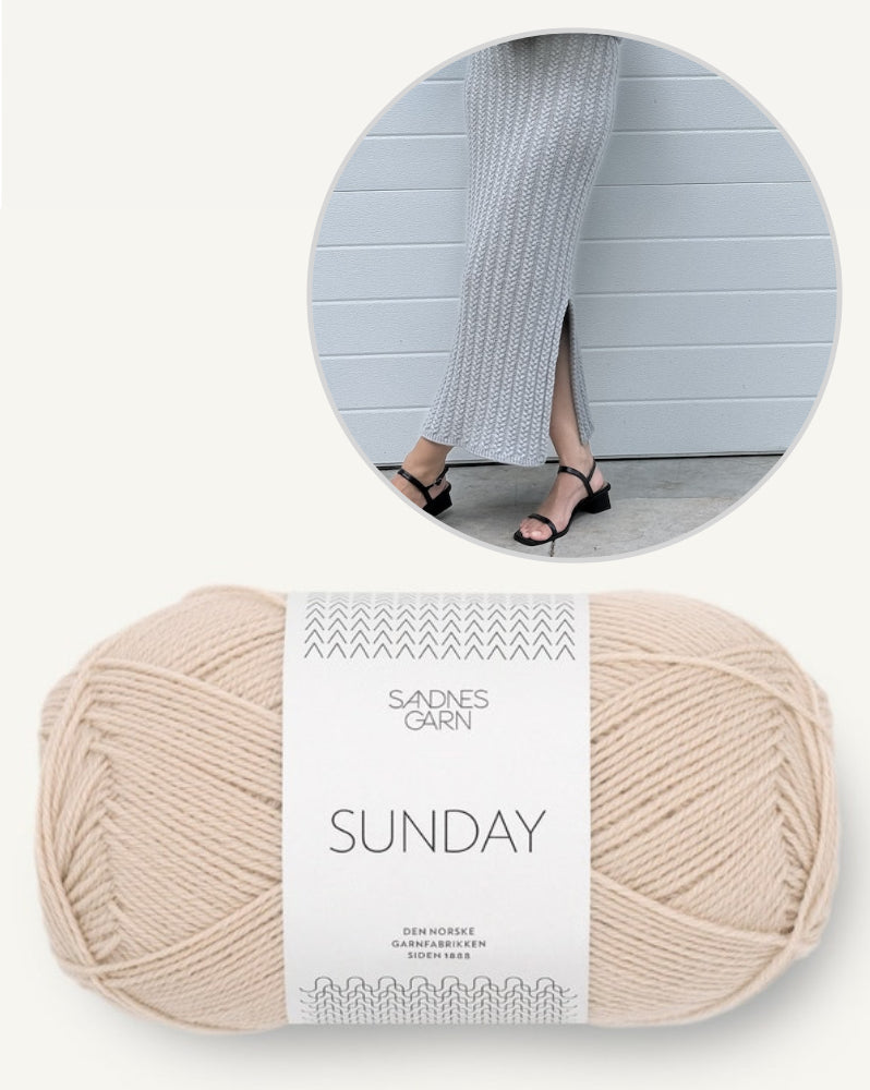 Knitonomy Bloomfield Skirt mit Sunday von Sandnes Garn 9