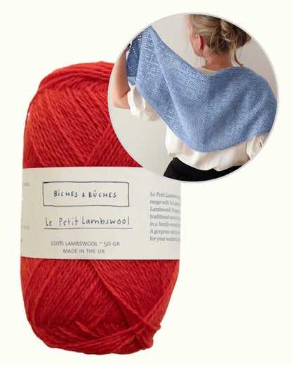 Meadowbright | romantisch ajourpatroon in Le Petit Lambswool van Biches & Bûches