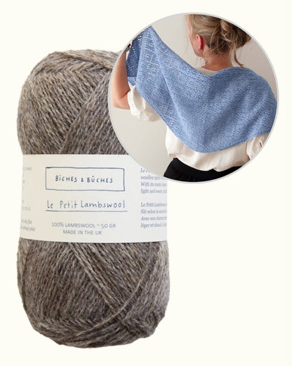 Meadowbright | romantisch ajourpatroon in Le Petit Lambswool van Biches & Bûches