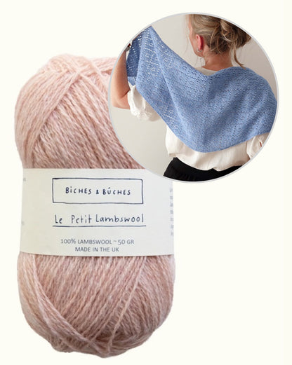 Meadowbright | romantisch ajourpatroon in Le Petit Lambswool van Biches & Bûches