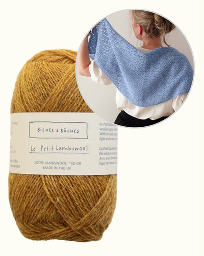 Meadowbright | romantisch ajourpatroon in Le Petit Lambswool van Biches & Bûches