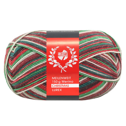 Meilenweit 6-ply Christmas | festively shimmering, woolly warm