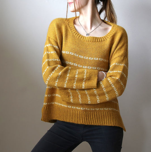 Sticky Sweet Sweater | casual stripes with Sayama and Mohair Bliss by Pascuali