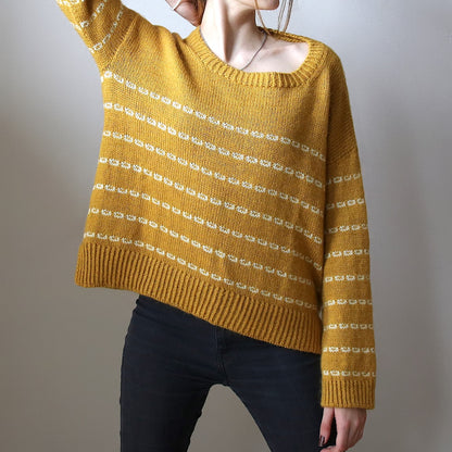 Sticky Sweet Sweater | casual stripes with Sayama and Mohair Bliss by Pascuali