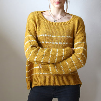 Sticky Sweet Sweater | casual stripes with Sayama and Mohair Bliss by Pascuali