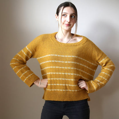 Sticky Sweet Sweater | casual stripes with Sayama and Mohair Bliss by Pascuali