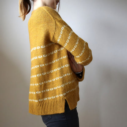 Sticky Sweet Sweater | casual stripes with Sayama and Mohair Bliss by Pascuali