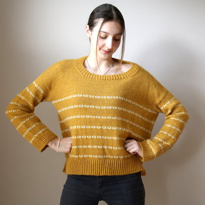 Sticky Sweet Sweater | casual stripes with Sayama and Mohair Bliss by Pascuali