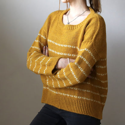Sticky Sweet Sweater | casual stripes with Sayama and Mohair Bliss by Pascuali